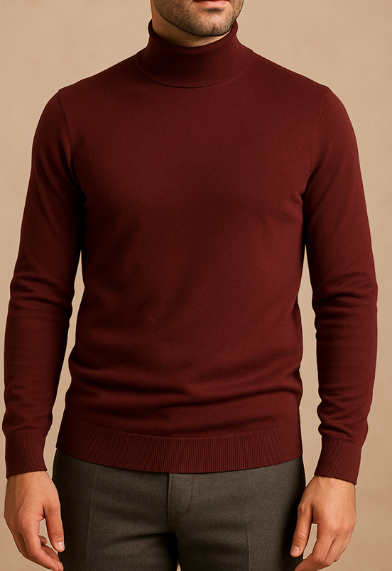 Pull Col Montant Qualité Supérieure - BORDEAUX