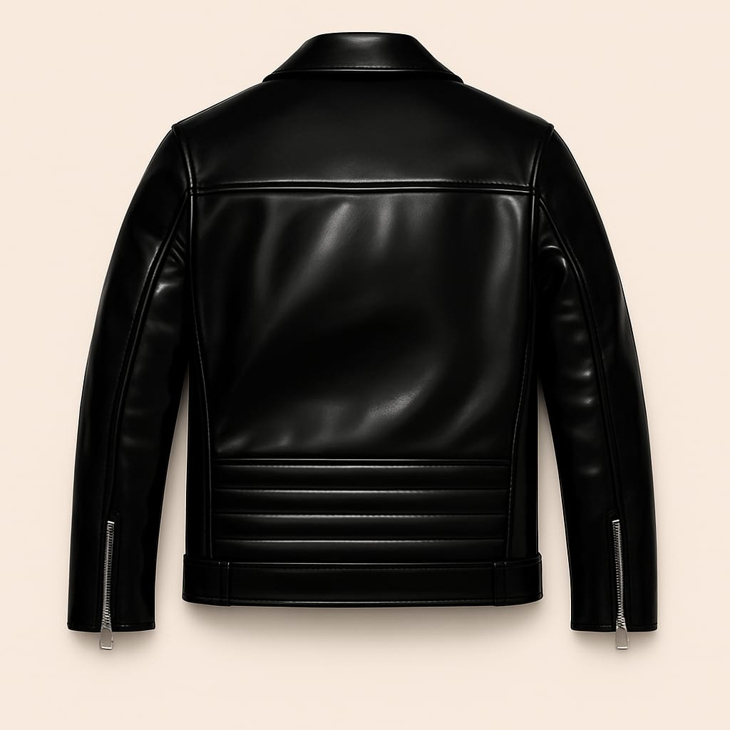 Veste Biker Homme – Simili Cuir Premium (Skaï)